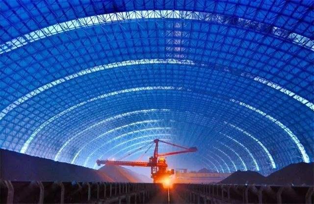 南通亿优钢构工程师为您解析原料场封闭技术的特点和类型